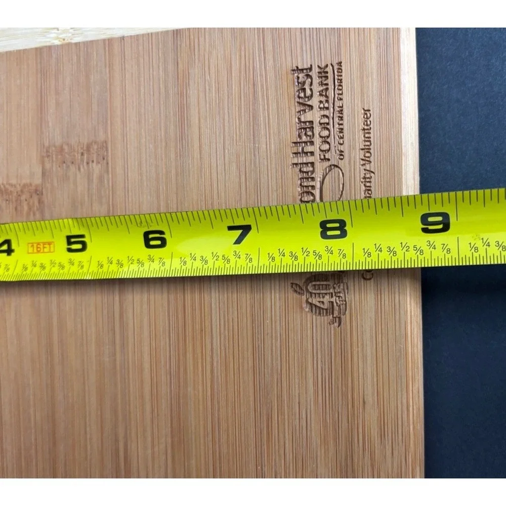 Disney Wine and Dine Half Marathon Weekend Cutting Board 2023 Bamboo 11 x 8.5